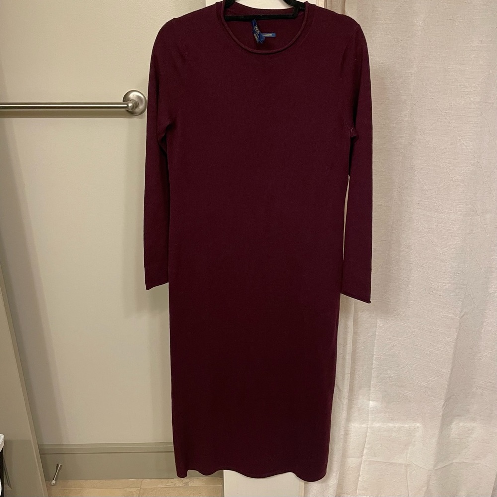 Polo Ralph Lauren Cashmere Sweater Midi Dress, Burgundy